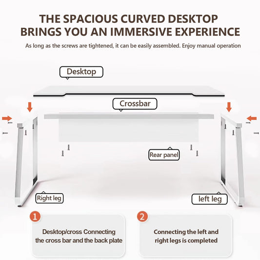 WXJHL Gaming Desk Computer Writing Table Student Art Modren Simple Style Desks PC Wood Suitable Tables for Home, Office,Bedroom